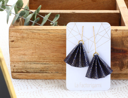 Boucles d'oreilles origami La Factorigami